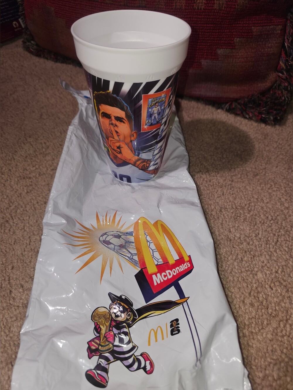 2026 McDonald's FIFA World Cup Soccer Christian Pulisic USA Collectible Cup